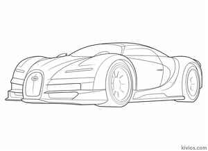 Bugatti Bolide Coloring Page #204667072