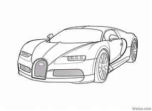 Bugatti Bolide Coloring Page #235379388