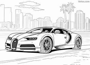 Bugatti Chiron Coloring Page #1121411303