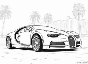 Bugatti Chiron Coloring Page #1121432560