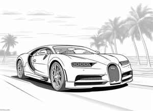 Bugatti Chiron Coloring Page #127104992