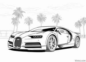 Bugatti Chiron Coloring Page #1400713754