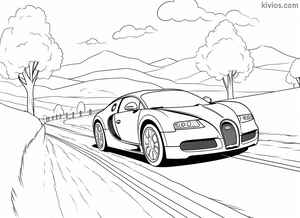 Bugatti Chiron Coloring Page #1726825303