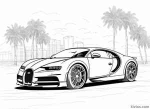 Bugatti Chiron Coloring Page #1810915165