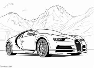Bugatti Chiron Coloring Page #2037920757