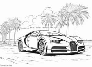 Bugatti Chiron Coloring Page #21144875
