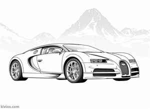 Bugatti Chiron Coloring Page #2209718925