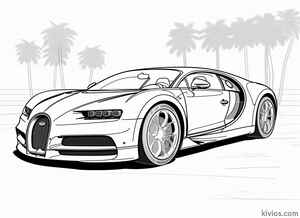Bugatti Chiron Coloring Page #2245718329