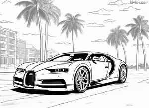Bugatti Chiron Coloring Page #2819610877
