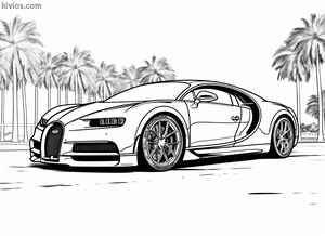 Bugatti Chiron Coloring Page #288682951