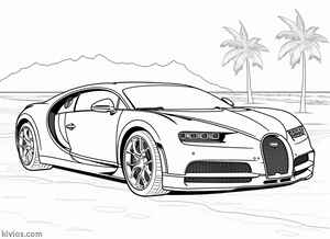 Bugatti Chiron Coloring Page #289993809