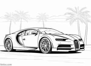 Bugatti Chiron Coloring Page #35421806