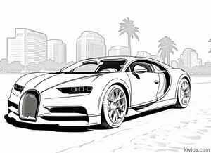 Bugatti Chiron Coloring Page #781727269