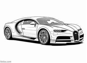 Bugatti Chiron Coloring Page #799730958