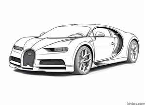 Bugatti Chiron Coloring Page #814918906