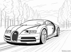 Bugatti Chiron Coloring Page #842018668