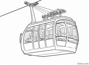 Cable Car Coloring Page #124331133