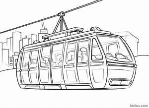 Cable Car Coloring Page #1393323092