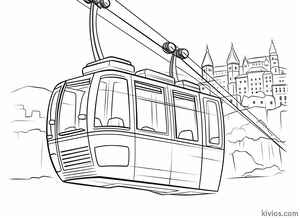 Cable Car Coloring Page #140175525