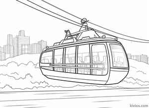 Cable Car Coloring Page #14938160