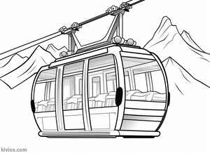 Cable Car Coloring Page #158245678