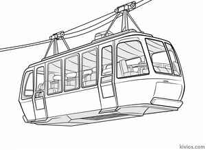 Cable Car Coloring Page #2620928138