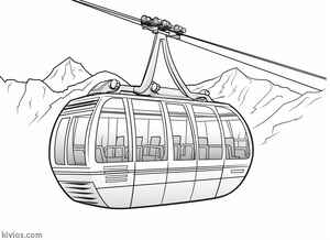Cable Car Coloring Page #451516889