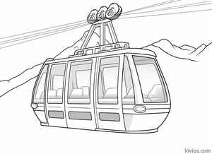 Cable Car Coloring Page #51530824