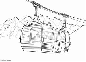 Cable Car Coloring Page #5289158