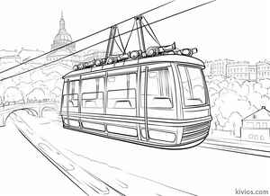 Cable Car Coloring Page #652415