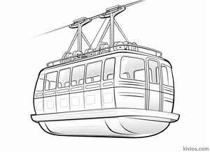 Cable Car Coloring Page #681322570