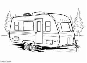 Camper Coloring Page #105598226