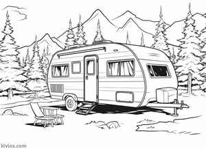 Camper Coloring Page #1182630021