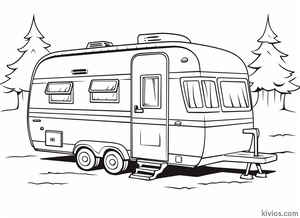 Camper Coloring Page #1321919186