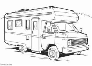 Camper Coloring Page #14261105