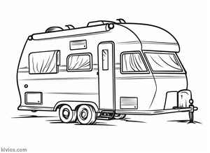 Camper Coloring Page #1498727377