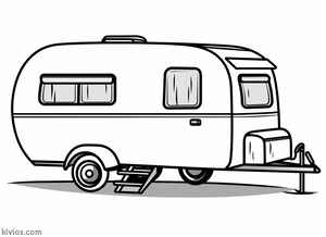 Camper Coloring Page #15778323
