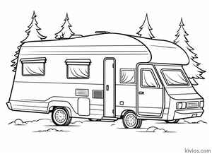 Camper Coloring Page #1584927688