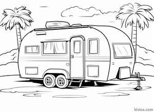 Camper Coloring Page #1659621498