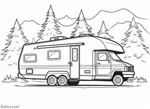 Camper Coloring Page #1771421189