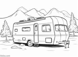 Camper Coloring Page #1790926327