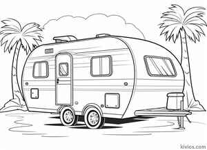 Camper Coloring Page #1807627989