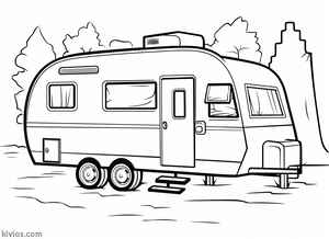Camper Coloring Page #1902917947