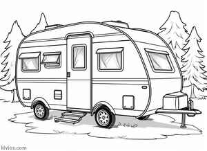 Camper Coloring Page #234125489