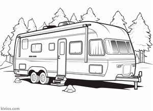 Camper Coloring Page #2722016171