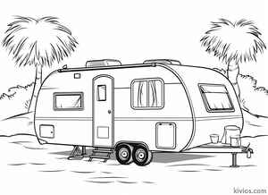 Camper Coloring Page #2930914279