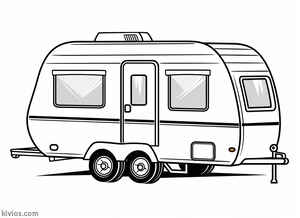 Camper Coloring Page #310639838