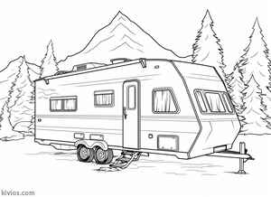 Camper Coloring Page #3230229181