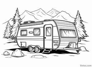 Camper Coloring Page #3262928153
