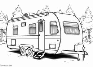 Camper Coloring Page #40109519